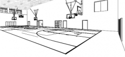 Gym Clipart Black And White with regard to School Gym ...
