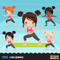 Yoga clipart. Healthy lifestyle fitness, workout, gym ...