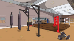A Boxing Gym Background