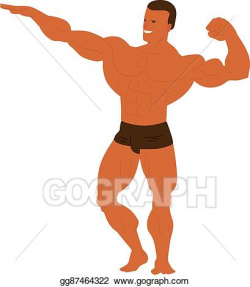Clip Art Vector - Gym fitness bodybuilder man. Stock EPS ...