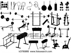 Clipart gym equipment 2 » Clipart Station