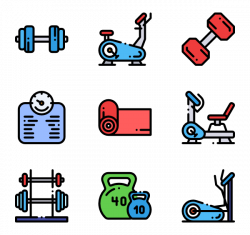 19 fitness equipment icon packs - Vector icon packs - SVG, PSD, PNG ...