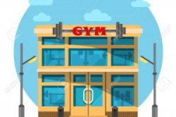Gym or gymnasium, fitness center architecture » Clipart Portal