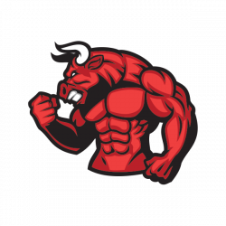 Printed vinyl Gym Bodybuilder Muscle Red Bull | Stickers Factory