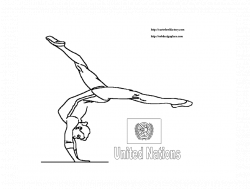 CWF Rubber Flooring, Inc. Coloring Book Pages of gymnastic for Kids