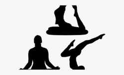 Meditation Clipart Relaxed Girl - Gymnast Silhouette ...
