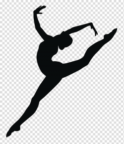 Gymnastics Balance beam Black and white , Dance Silhouette ...