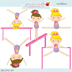 Tumblers Cute Digital Clipart - Commercial Use OK- Girls ...