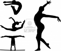 Stock Vector | Gymnastics mom | Silhouette, Gymnastics ...