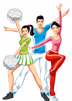 Cartoon Poster Download Dance - Gymnastics Cheerleading 4724*6614 ...