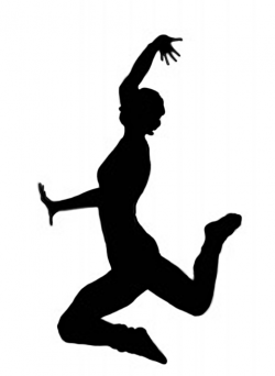Gymnastics clipart silhouette jump - Clip Art Library