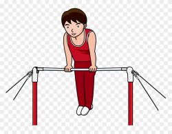 Gymnastics Clipart Gymnastics Skill - Parallel Bar ...