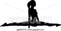Drawing - Gymnast. Clipart Drawing gg4024716 - GoGraph