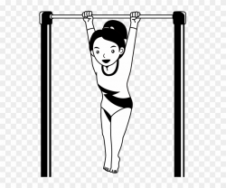Clip Bar Gymnastics - Do Gymnastics Clipart Black And White ...