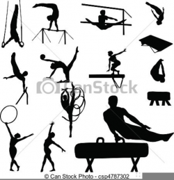 Free Gymnastics Clipart Black And White | Free Images at ...