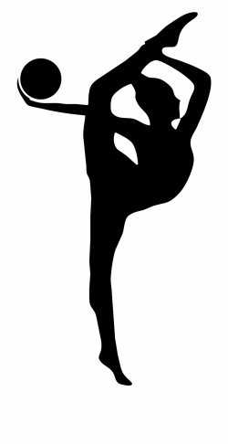 Gymnastics Clipart Silhouette Vault - Rhythmic Gymnastics ...
