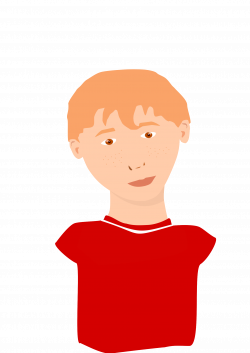 Clipart - Red-hair boy - garçon roux
