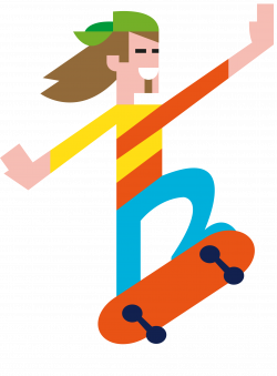 Clipart - Skater Jumps