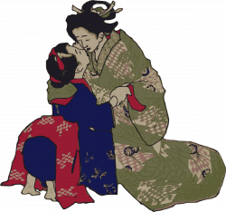 Kissing Geisha Icons PNG - Free PNG and Icons Downloads
