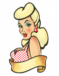 Black Hair Bettie Bang Paige Style Rockabilly Greaser Pinup PNG HD ...