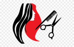 Haircut Clipart Parlor - Hair Salon Tools Cartoon - Png ...