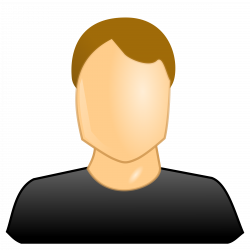 Clipart - male user icon