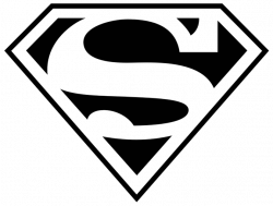 Superman Black And White | Clipart Panda - Free Clipart Images