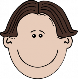 Boy Face With Parted Hair Clip Art at Clker.com - vector clip art ...