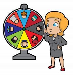 File:Cartoon Woman Changing Career By Spinning A Wheel.svg ...