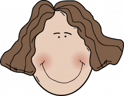 Lady Face With Wavy Hair Clip Art at Clker.com - vector clip ...