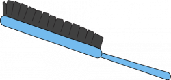 Blue Hair Brush Clip Art - Blue Hair Brush Image