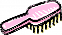 Grooming Hairbrush - Vector Image
