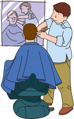 Barber Royalty-free Clip art - Cartoon barber shop haircut 637*1024 ...