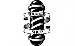 Barber Logo #6 Pole Salon Haircut Hair Cut Hairstyle Hairdresser Grooming  Hairstylist Shave Groom .SVG .EPS .PNG Vector Cricut Cut Cutting