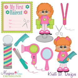 My First Haircut-Girl SVG Cutting Files + Clipart - $3.25 ...