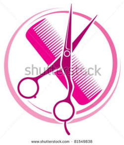 Hair Salon design (haircut or hair salon symbol) - stock ...