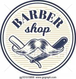 Vector Stock - Barbershop barber haircut hairstyle logo ...
