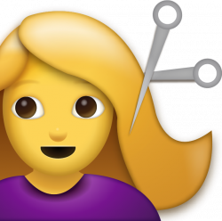 Download Woman Getting Haircut Iphone Emoji Icon in JPG and AI ...