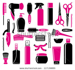 Set Of Hairdressing | Clipart Panda - Free Clipart Images