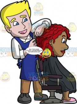 A Happy Male Hairdresser