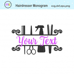 Hairdresser Monogram Svg, Hair Sylist Monogram Svg, Hairdresser Svg, Hair  Stylist Svg, Salon Monogram Svg, Salon Svg, Hairdresser Clip Art