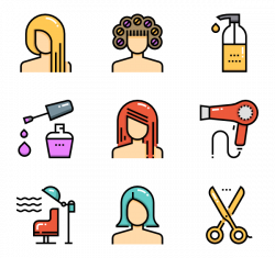 27 hair salon icon packs - Vector icon packs - SVG, PSD, PNG, EPS ...