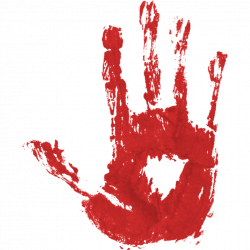 blood hand print pgntree.com bloody Halloween...