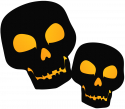 Large Black PNG Halloween Skulsl Clipart | Gallery Yopriceville ...