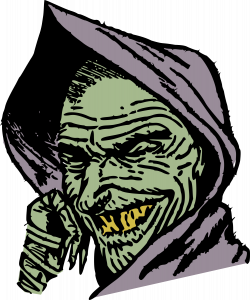 Clipart - Cloaked goblin