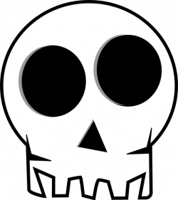 clipartist.net » Clip Art » Skull Black White Art Moogley Halloween SVG