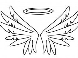 Angel Wings With Halo Drawings Free Download Clip Art - carwad.net
