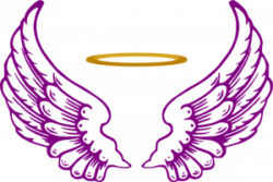 Angel Halo With Wings clip art - vector clip art online ...
