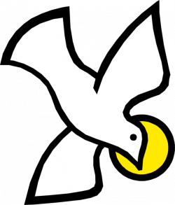 Holy Trinity Spirit Dove with Halo - Vector Image