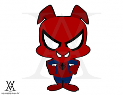 Spider-ham, clipart, vector. INSTANT DOWNLOAD, svg-png-eps-dxf-ai-jpg